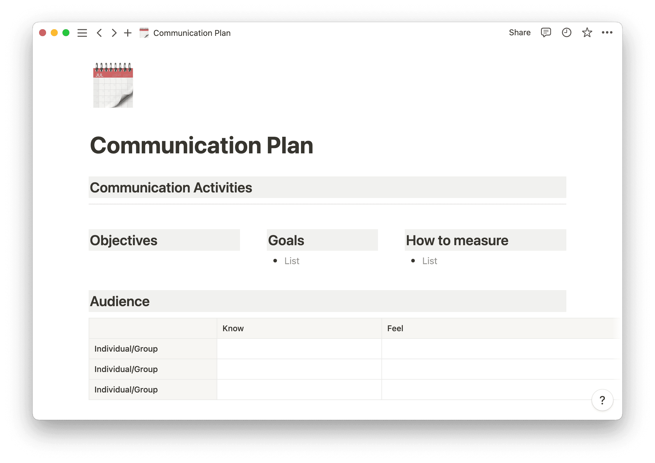 Notion's-communication-plan-template