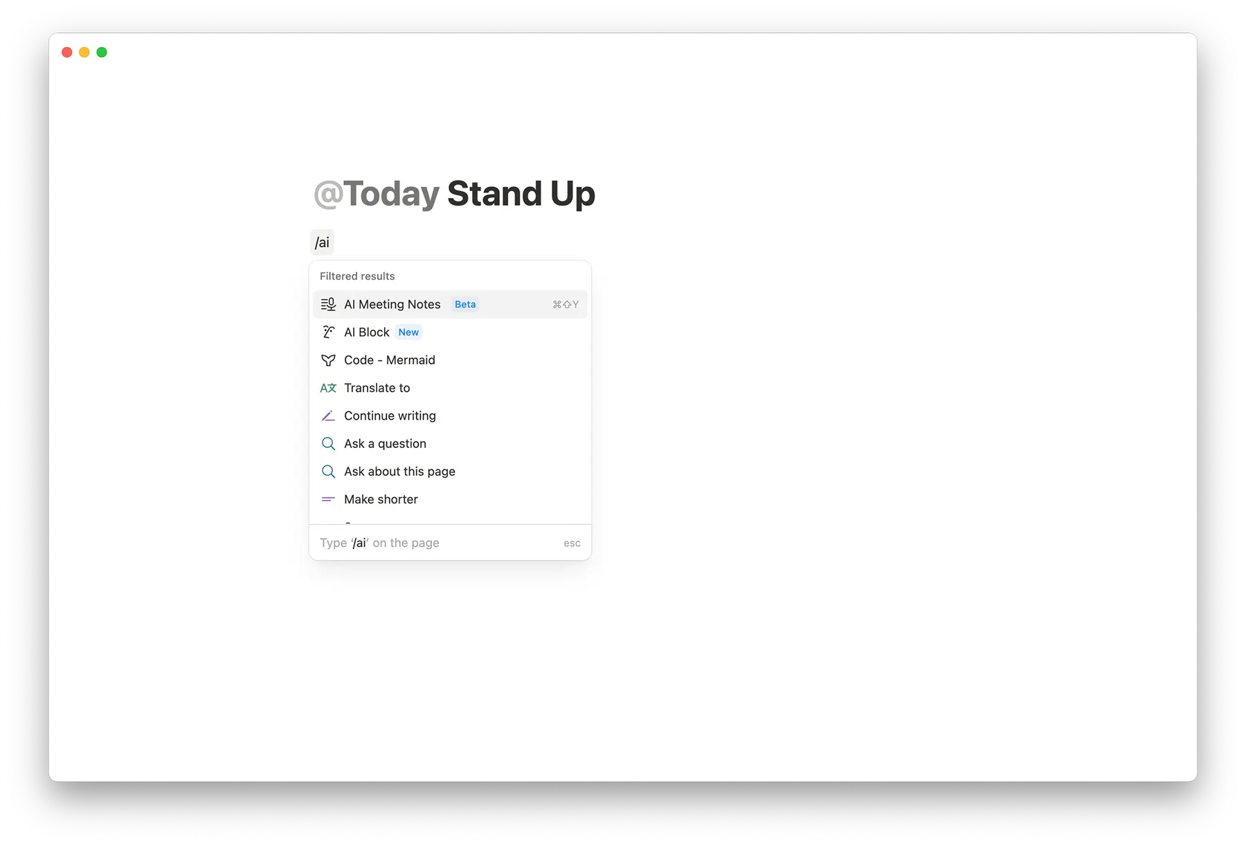 HC: AI Meeting Notes
