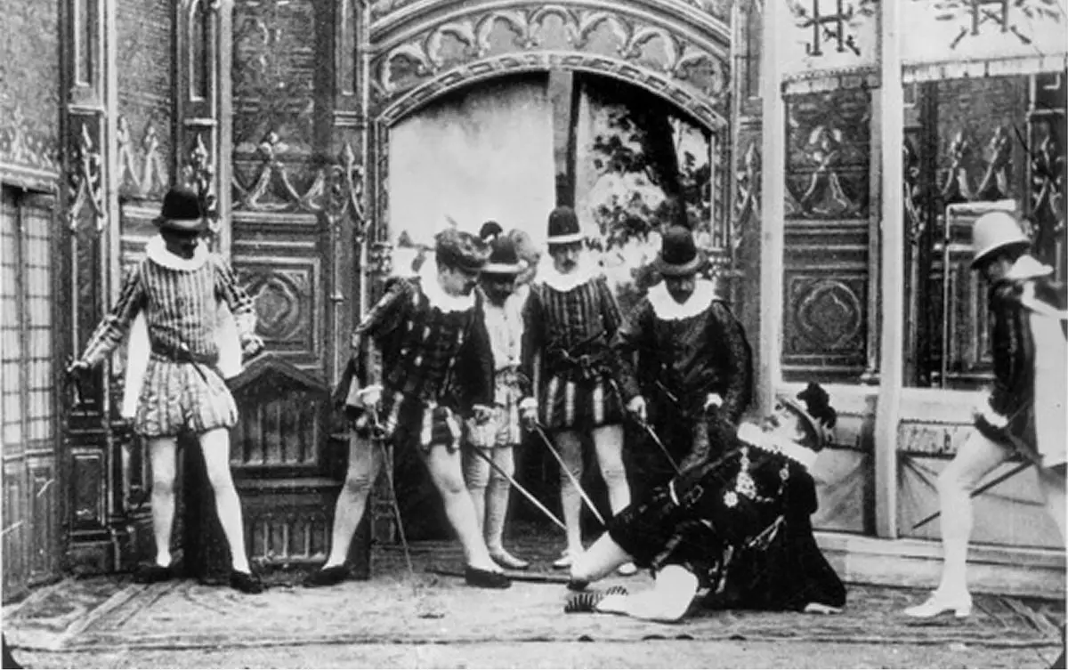 Early movies often looked like stage plays, with one camera focused on the stage.